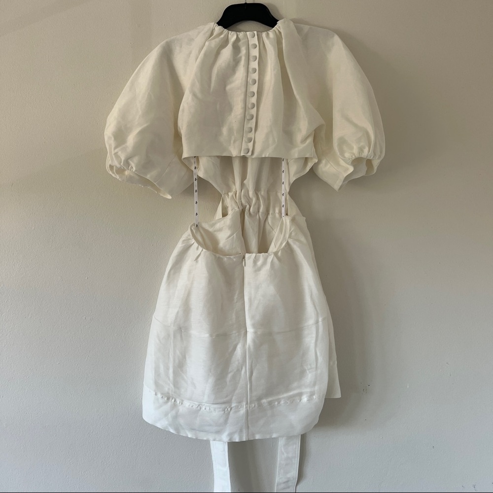 AJE Psychadelia Cutout Mini Dress Ivory • Size 6 AU • RRP $525 AUD - Picture 11 of 13